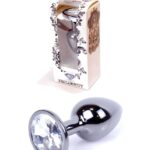Sex plug korek analny stalowy z kryształem 2,7cm