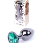 Sex plug korek analny stalowy z kryształem 2,7cm