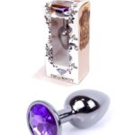 Plug korek analny stalowy z kryształem 2,7cm