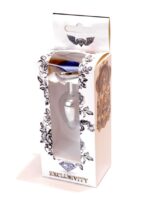 Metalowy plug analny korek stalowy kryształ 7cm - obrazek 9