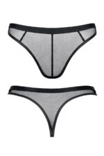 Męskie stringi z elastycznej siatki m - obrazek 5