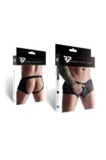 Męskie szorty z wetlooka i elastycznej siatki z otwartym tyłem s - obrazek 6