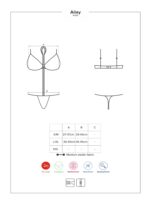 Komplet obroża biustonosz figi sex obsessive l/xl - obrazek 8