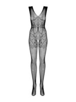 Prześwitujące bodystocking otwarty krok f234 s/m/l - obrazek 6
