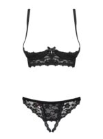 Wycięte stringi stanik sex komplet obsessive l/xl - obrazek 6