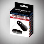 Wibrujące jajeczko raptor remote egg black - obrazek 3