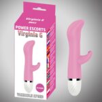 Virginia g pink 17 cm silicone vibrating 10 speed - obrazek 3
