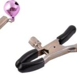 Regulowane zaciski na sutki z dzwoneczkami bdsm