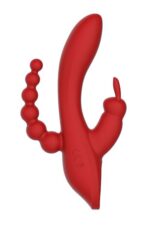 Wibrator króliczek waginalny analny potrójny 21cm - obrazek 7