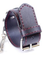 Kajdanki skórzane krępowanie wiązanie bdsm bondage - obrazek 4