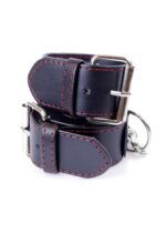 Kajdanki skórzane miękkie wygodne bondage bdsm sex - obrazek 5