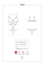 Body koronka siateczka erotyczne sex obsessive s/m - obrazek 8