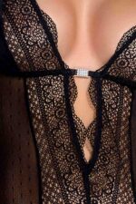 Bielizna-CLARISSE CORSET black S/M - Casmir - obrazek 4