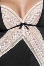 Bielizna-CONNIE CHEMISE black L/XL - Casmir - obrazek 4