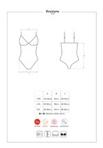 Czerwone body erotyczne bielizna obsessive s/m - obrazek 7