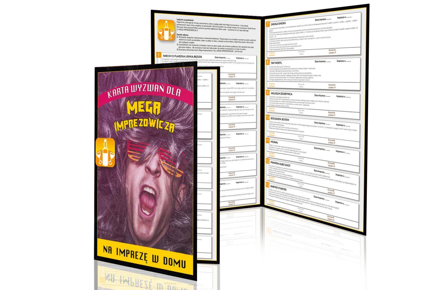 16072025687770a3d2097.jpeg Gra alkoholowa karta wyzwań dla mega imprezowicza - obrazek 1