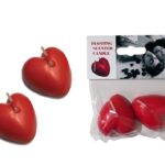 Pływające świeczki zapachowe serca do kąpieli x2