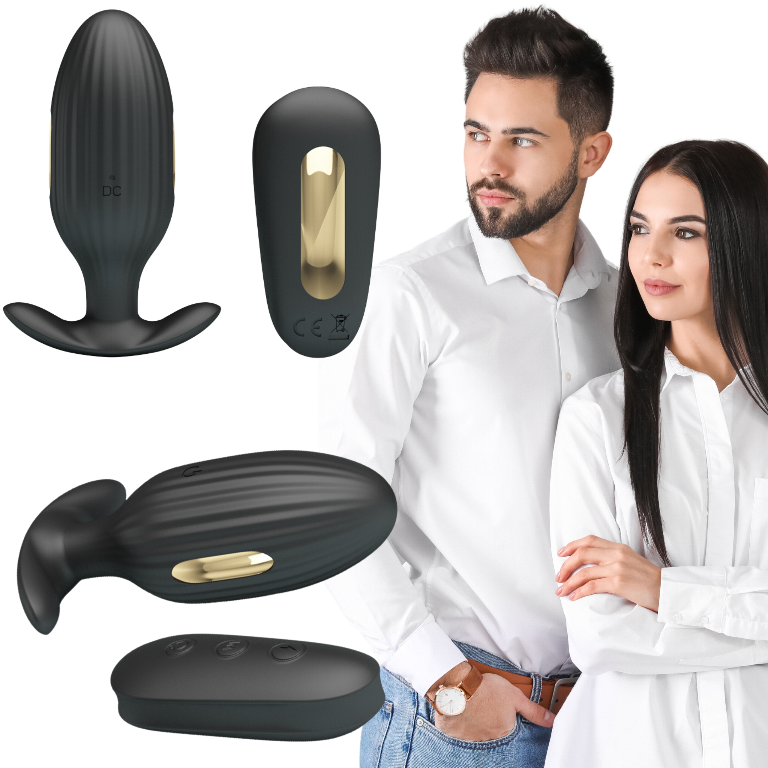 16072025687786b4cbd04.jpeg Elektrostymulacja korek plug analny wibrujący 9cm - obrazek 1