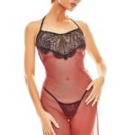 Bielizna- Fantasme chemise L/XL (czarno-czerwona)