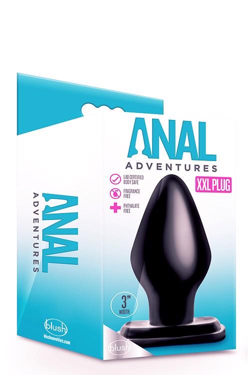 160720256877afb670f0d.jpeg ANAL ADVENTURES XXL PLUG BLACK - obrazek 1