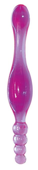 Sonda dwustronna waginalna analna dildo kulki 20cm - obrazek 4