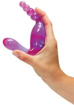 Sonda dwustronna waginalna analna dildo kulki 20cm - obrazek 6
