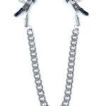 Zaciski na sutki kleszcze łańcuszek bdsm bondage