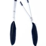 Szczypce na sutki zaciski pióra bondage bdsm