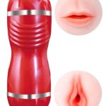 Sztuczna pochwa masturbator podwójny cipka usta