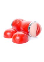 Sztuczna pochwa masturbator podwójny cipka usta - obrazek 3