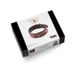 Wiązania-WHIPS obroża damska bez smyczy, koniakowa - obrazek 6