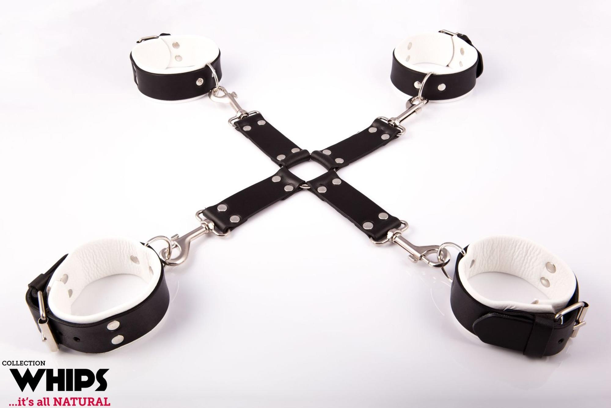 170720256878ad2ee24a4.jpeg Wiązanie - Krzyżak męski, biały - obrazek 1