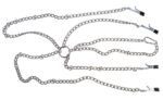 Klamry zaciski na sutki z łańcuszkiem BDSM bondage - obrazek 5