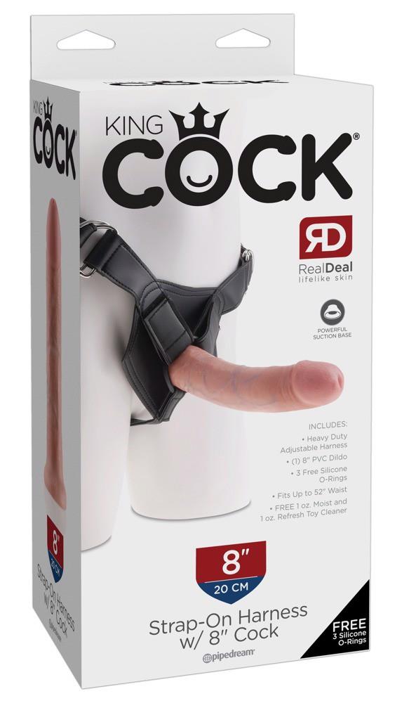 170720256878c926037ab.jpeg King Cock Strap-On 8 inch - obrazek 1
