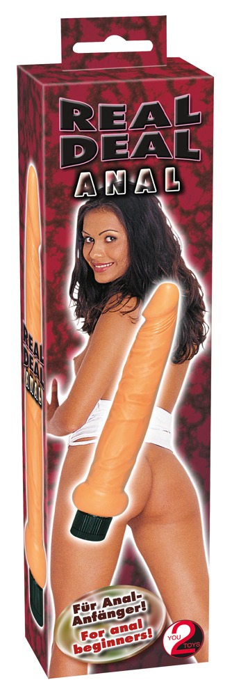 170720256878d3caaa711.jpeg Wąski wibrator analny waginalny członek penis 19cm - obrazek 1