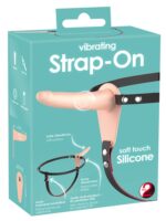 Wibrator strap-on uprząż paski 10 trybów 15cm sex - obrazek 3