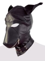 Imitation leather dog mask - obrazek 8
