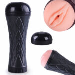 Sztuczna pochwa z wibracjami masturbator latarka - obrazek 4