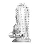 Nakładka na penisa wypustki wibracje sex masażer