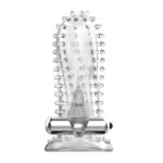 Nakładka na penisa wypustki wibracje sex masażer - obrazek 3