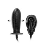 Dildo pompowane realistyczny penis czarny 16cm - obrazek 4