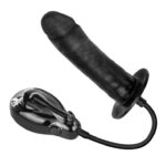 Dildo pompowane realistyczny penis czarny 16cm - obrazek 5
