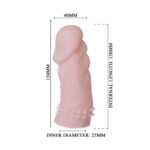 Realistyczna nakładka z kolcami na penisa podnieca - obrazek 6