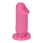 Różowe gumowe dildo gładkie z przyssawką 8 cm - obrazek 5