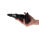 Zatyczka analna korek plug czarny silikonowy 13 cm - obrazek 4