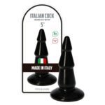 Zatyczka analna korek plug czarny silikonowy 13 cm - obrazek 6