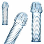 Elastyczna nakładka na penisa z kolcami stymuluje - obrazek 3