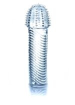 Elastyczna nakładka na penisa z kolcami stymuluje - obrazek 4