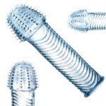 Elastyczna nakładka na penisa z kolcami stymuluje - obrazek 6