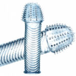 Elastyczna nakładka na penisa z kolcami stymuluje - obrazek 7